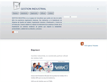 Tablet Screenshot of gestionindustrial.com